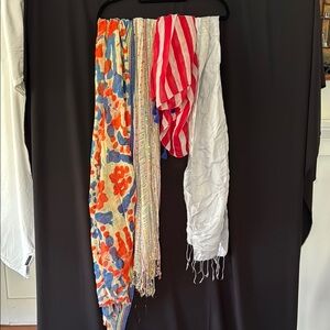 Colorful Scarf Collection; Bundle of 4